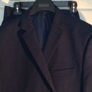 Men’s Navy Blue suit and pants by Michael Strahan